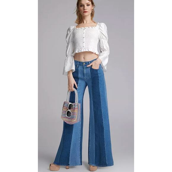 Aqua Samira Striped Beaded Mini Tote Handbag Clear Multicolor Bloomingdales - Picture 2 of 9